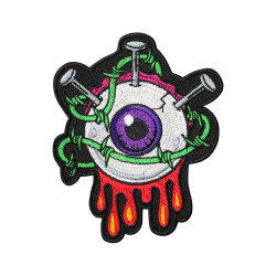 Halloween EYE Monster Embroidery Velcro / Iron-on Patch