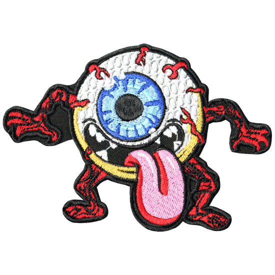 Halloween EYE Monster Haunted House Stickerei Klettverschluss / Bügelbild