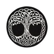 Patch à la main de broderie YGGDRASIL arbre de vie