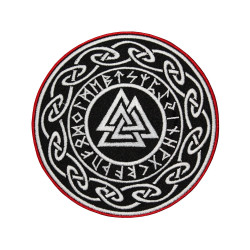 Valknut Odin Symbol Celtic Viking Rune Nordic Embroidery Patch