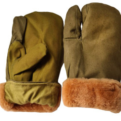 Modern Tactical woolen winter khaki gloves for Gorka suit