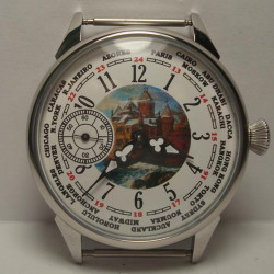 Orologio Molnija "Il castello" Orologio da polso meccanico sovietico dell'URSS