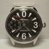 Reloj de pulsera mecánico transparente de 18 joyas "Molnija" de armas soviéticas