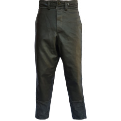 Pantalon de sous-vêtements en cuir noir de l'Union soviétique pour les officiers
