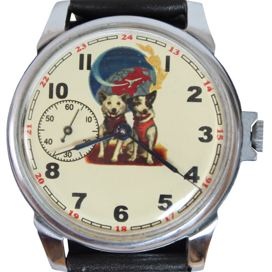 Space Dogs wristwatch Molnija Soviet BELKA & STRELKA