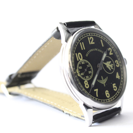 Molnija SHTURMANSKIE vintage MIG transparente reloj de pulsera navegador