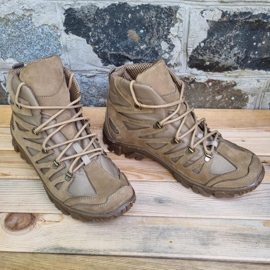 Bottes tactiques Noir / Beige / Kaki Chaussures de l'armée russe Travail extérieur en cuir Bottines d'assaut