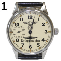 Reloj de pulsera alemán KRIEGSMARINE Tercer Reich oficiales navales Segunda Guerra Mundial