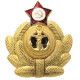 Distintivo di granchio del distintivo del cappello della flotta della marina sovietica militare