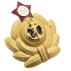 Distintivo di granchio del distintivo del cappello della flotta della marina sovietica militare