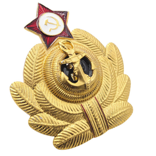 Military Soviet Navy Fleet hat badge Crab Cockade