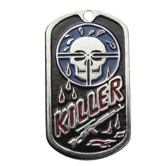 US-Soldat-Militär-Metall Namen dog tag "KILLER"