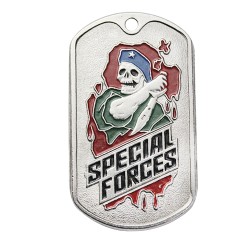 US-Militär-SWAT-Metallplatten dog tag "SPEZIALEINHEITEN"