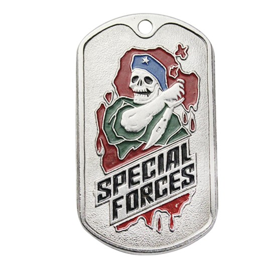 USA Military SWAT Metal Plate Name Tag "SPECIAL FORCES"