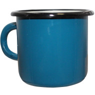 Taza que acampa de 250ml del esmalte de la taza de metal azul de fabricación alemana