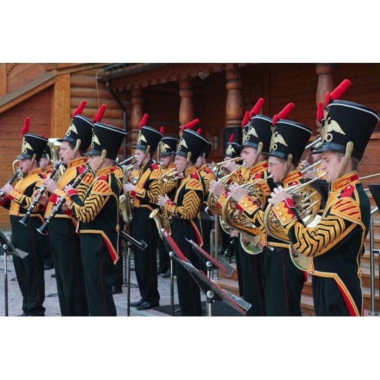 Banda militar original Servicio de las Fuerzas Armadas de Rusia Uniforme Vintage Banda de las Fuerzas Armadas de la Unión Soviética