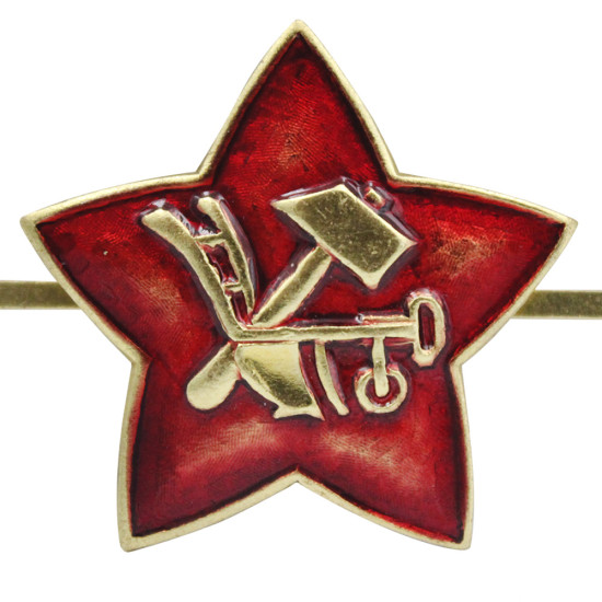 Soviet RKKA Military RED ARMY hat badge