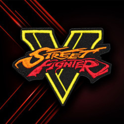 Patch thermocollant / velcro fait à la main de broderie de logo de jeu de Street Fighter