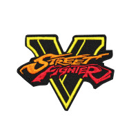 Patch thermocollant / velcro fait à la main de broderie de logo de jeu de Street Fighter