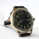 Klassische schwarze Flieger-Sowjet-Armbanduhr MOLNIJA