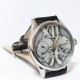 Molnija GOTHIC vintage black transparent wristwatch with skulls
