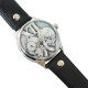 Molnija GOTHIC vintage black transparent wristwatch with skulls