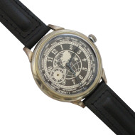 Soviet / Russian wristwatch MOLNIYA with WORLD MAP 18 Jewels
