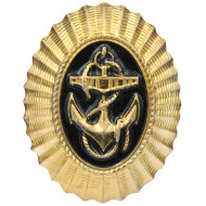 USSR MARINES hat badge with anchor