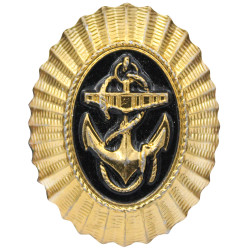 USSR MARINES hat badge with anchor