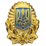 Ukraine Army Officer military hat badge 7