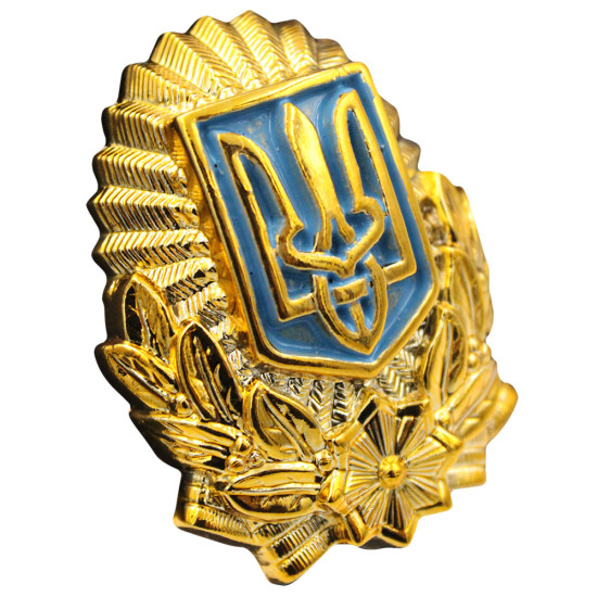 Ukraine Army Officer military hat badge 7