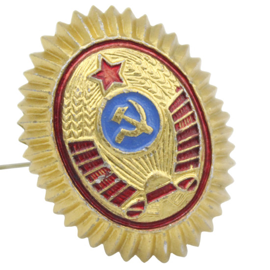 Soviet POLICE Officer COCKADE hat insignia