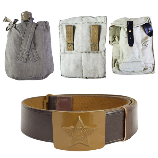 Russo Kit soldato dell'esercito: cinghia + boccetta + sacchetti 2 carry