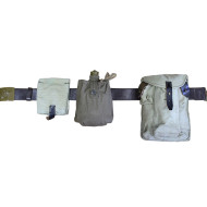 Soviet army soldier kit: belt + flask + 2 carry bags