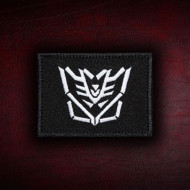 Decepticons Emblem Logo Transformers Embroidered Iron-on / Velcro Patch