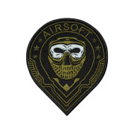 Airsoft Soldier Face Embroidered Sleeve Iron-on / Velcro Patch