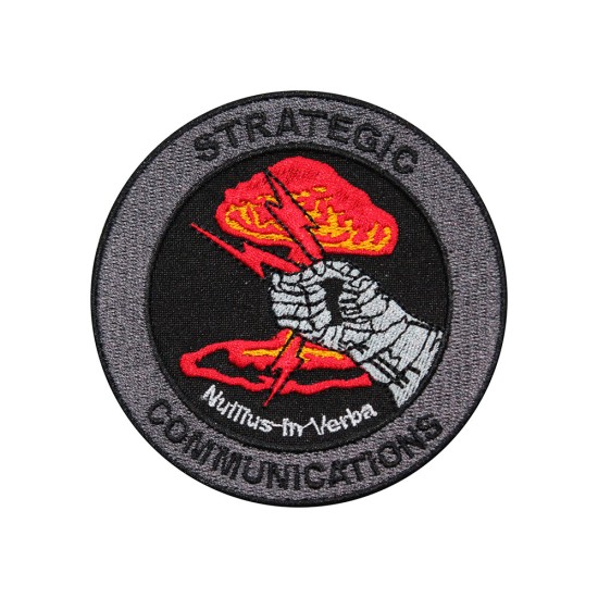 USA Strategic Communications Nullius in Verba Patch thermocollant / velcro brodé