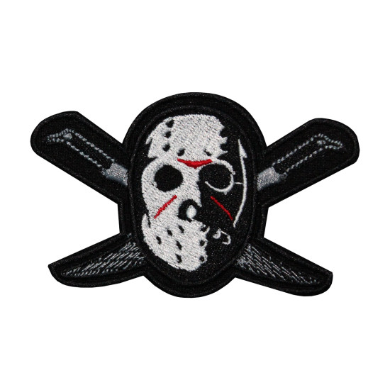 Jason Voorhees Friday the 13th Movie Patch thermocollant / velcro à manches brodées