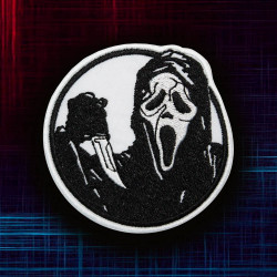 Scream Movie Dead bei Tageslicht Spiel Bestickter Aufbügel- / Klett-Patch