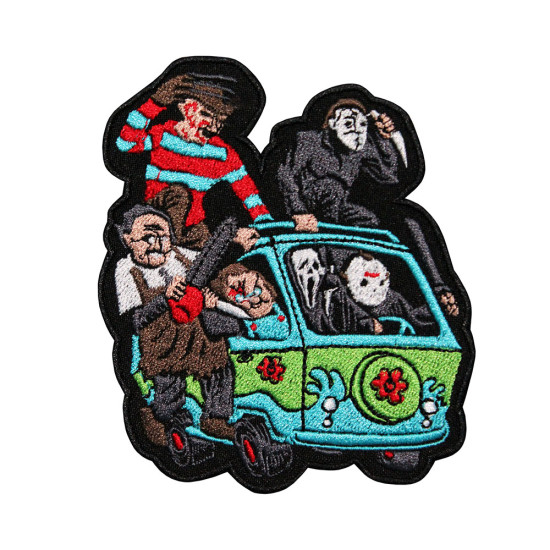 Toppa termoadesiva / velcro ricamata The Mystery Machine con Horrors Legends