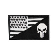 Der Punisher USA Film Stickerei Ärmel Bügelbild / Klettverschluss