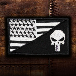 Toppa termoadesiva / velcro ricamata The Punisher USA Movie