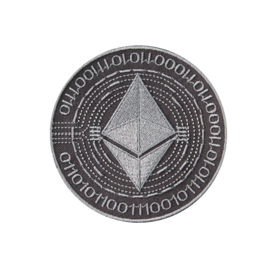 Ethereum Cryptocurrency Mining System Gestickter Aufbügel- / Klettverschluss