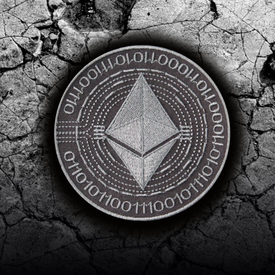 Ethereum Cryptocurrency Mining System Patch termoadesiva / velcro ricamata