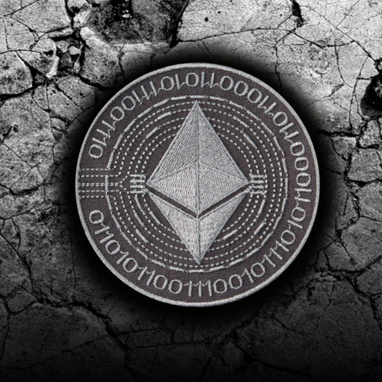 Système de minage de crypto-monnaie Ethereum Patch thermocollant / Velcro brodé