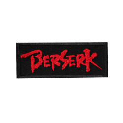 Anime Berserker Logo Bestickter Aufbügel- / Klett-Emblem-Aufnäher