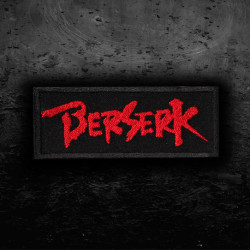 Patch emblème thermocollant / velcro brodé avec logo Berserk d'anime