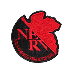 Anime Evangelion TV Series Nerv Company Embroidered Iron-on / Velcro Patch