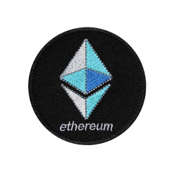 Parche de velcro / termoadhesivo bordado con sistema de minería de criptedas Ethereum 2