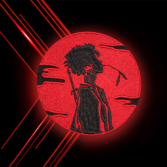 Anime Samurai Champloo Stickerei Aufbügeln / Klettverschluss